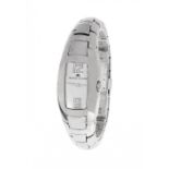 MAURICE LACROIX Intuition ladies' watch.Rectangular steel case. Rectangular white dial with sapphire