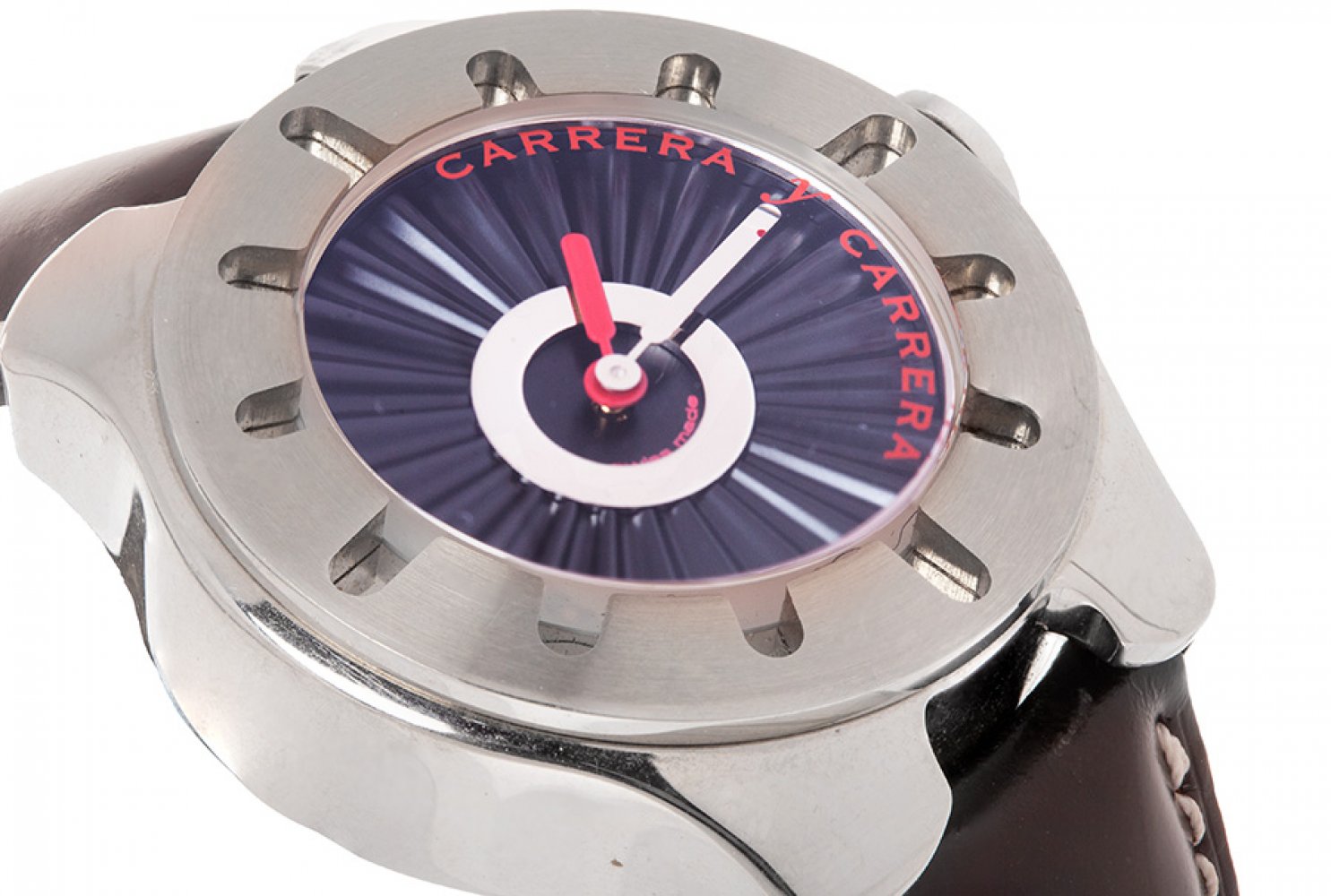 CARERRA Y CARRERA Avalon watch for women.Stainless steel case. Dial in blue colour bevelled with - Image 7 of 7