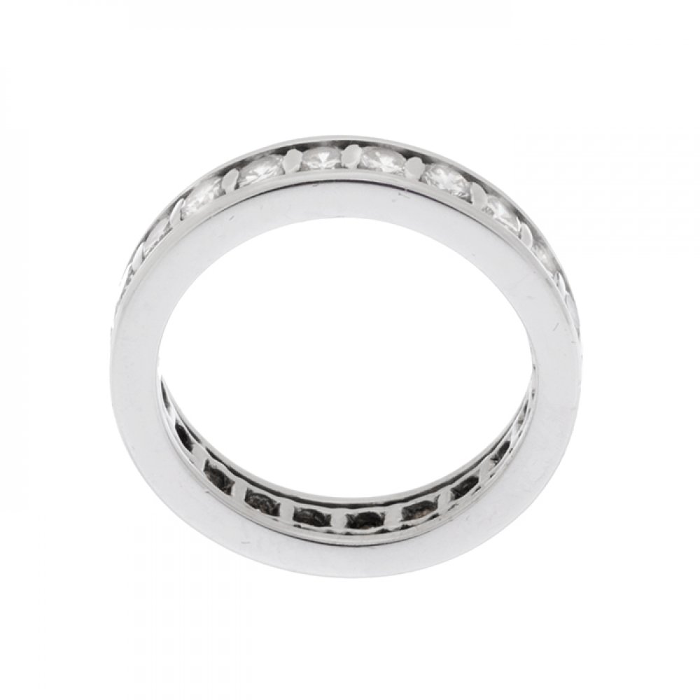 Ring in 18k white gold. With brilliant-cut diamonds, total weight ca.2.00 cts. Measurements: 17 - Image 2 of 3