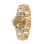 ROLEX Cellini watch and jewellery, ref. 4081, n.W027135, for ladies.In 18kt yellow gold with white