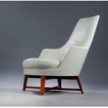 ANTONIO CITTERIO (Italy, 1950) for Flexform.Armchair model "Guscioalto".In aniline leather. Solid