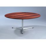 ARNE JACOBSEN (Denmark, 1902 - 1971) for FRITZ HANSEN.Coffee table model 3513.Rosewood veneered top,