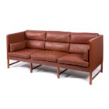 Danish design sofa, 60s-70s.Rosewood and leather upholstery.Good state of preservation, with some