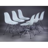 CHARLES EAMES (USA, 1907 - 1978) & RAY EAMES (USA, 1912 - 1988) for VITRA.Set of six shell chairs,