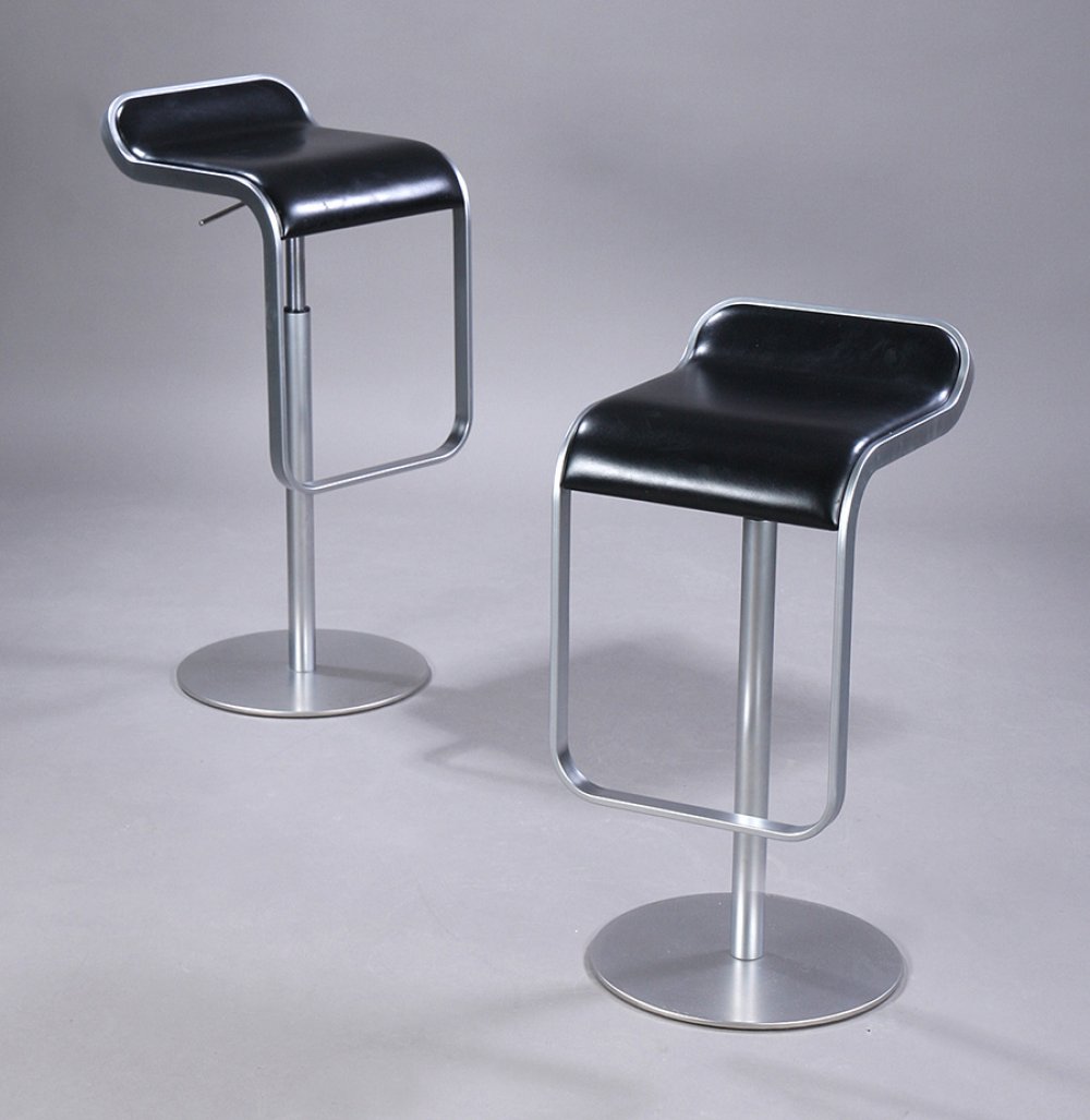 SHIN (Japan, 1965) and TOMOKO AZUMI (Hiroshima, Japan, 1966).Pair of bar stools model LEM.Satin - Image 4 of 5