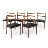 SØREN LADEFOGED (Denmark, 20th century).Set of 6 chairs (2 of them armchairs). Denmark, ca.1960-70.