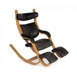 PETER OPSVIK (Stranda, Norway, 1939).Gravity Balance" chair for STOKKE, ca. 1980.Ash wood and