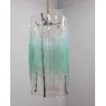 ALBANO POLI, (Verona, 1935).Ceiling lamp, 1970s.Producer POLIARTE.Murano glass.Working electrical