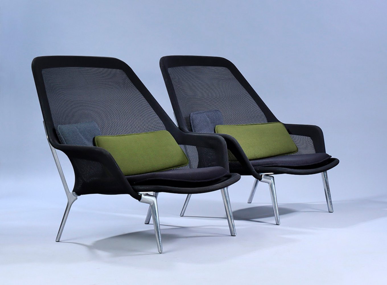 RONAN BOUROULLEC (France, 1971) & ERWAN (France, 1976) for VITRA.Pair of "Slow" chairs.Varnished - Image 7 of 7