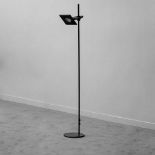 Valenti Cusago Milano lamp, 70s.Structure made of black metal.Adjustable lampshade.With