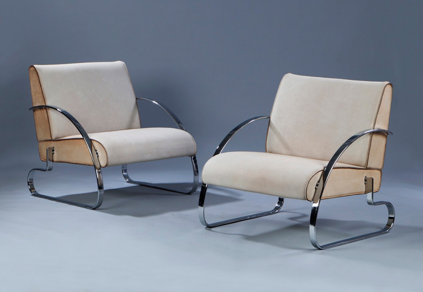 JØRGEN KASTHOLM (Denmark, 1931 - 2007) for WITTMANN, Austria.Pair of armchairs, 1983.Hard to find on