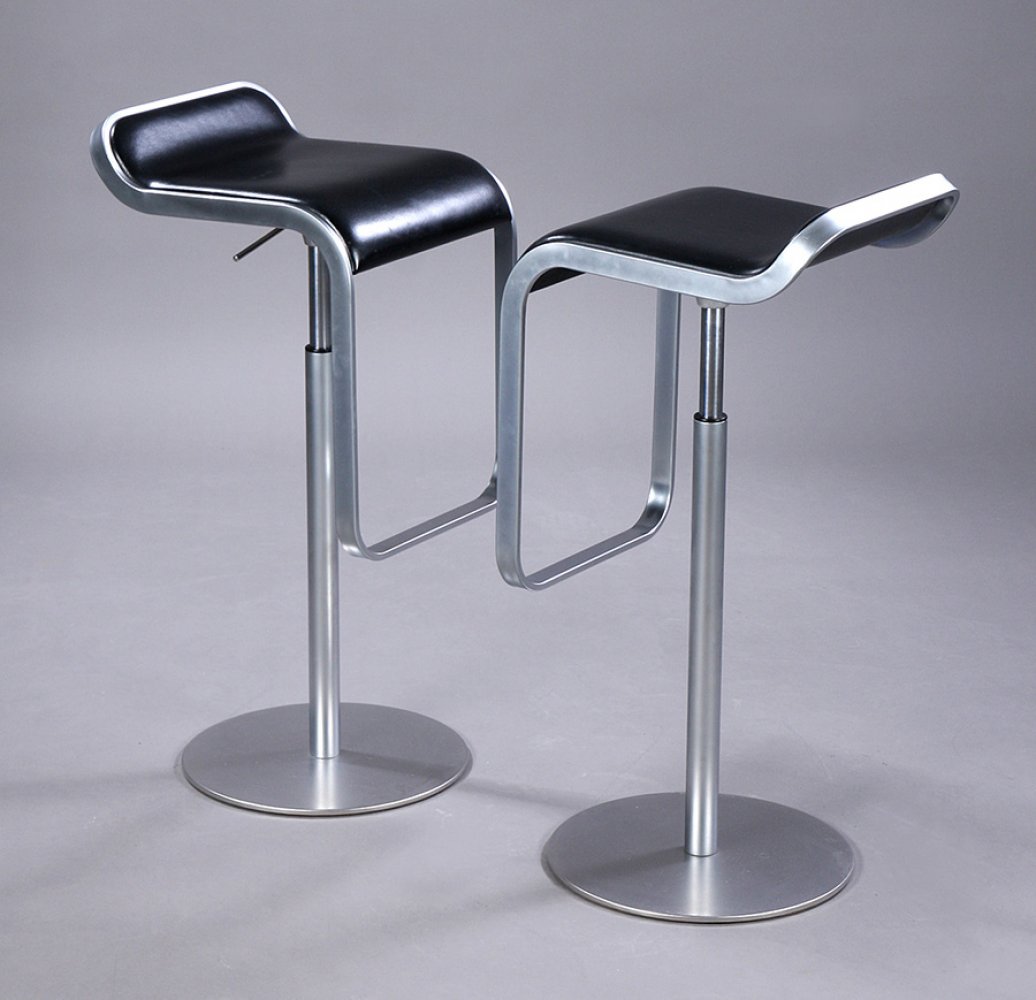 SHIN (Japan, 1965) and TOMOKO AZUMI (Hiroshima, Japan, 1966).Pair of bar stools model LEM.Satin - Image 5 of 5