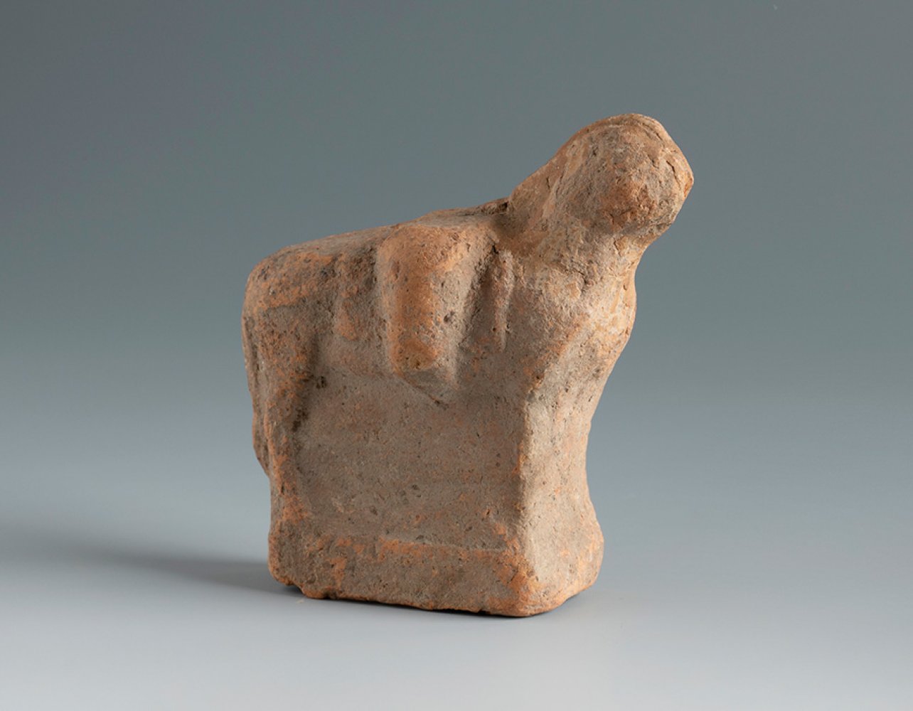 Figure of a donkey carrying pots. Smyrna, 3rd century BC.Terracotta.Provenance: Smyrna, 1895-1905.