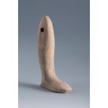 Right leg of an articulated doll. Smyrna, 3rd century BC.Terracotta.Provenance: Smyrna, 1895-1905.