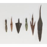 Set of date points; Iberian culture, 5th - 6th centuries.Iron, bronze and lead.Measurements: 11 x