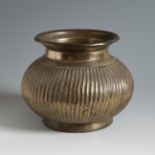 Hellenistic period, 2nd-1st century BC.Bronze and silver alloy.Measurements: 14 x 18 x 18 cm.