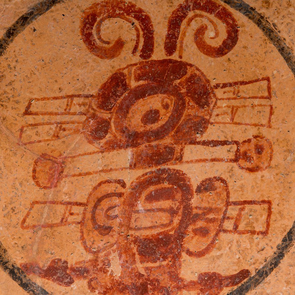 Tripod dish; Maya culture, Honduras-El Salvador, AD 500-800.Polychrome ceramic.It has been - Image 3 of 5