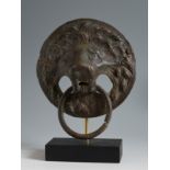 Lion-headed caller. Rome, 2nd-3rd century AD.Bronze.Provenance: Private collection Hannut, Belgium.