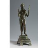 Venus with mirror. Ancient Rome, 1st century ADBronze.Provenance: Private collection, New York,