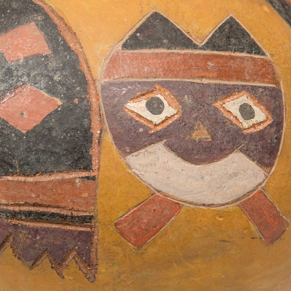 Globular vessel; Paracas culture, Peru, 700-300 BC.Polychrome pottery.Thermoluminescence report - Image 4 of 7