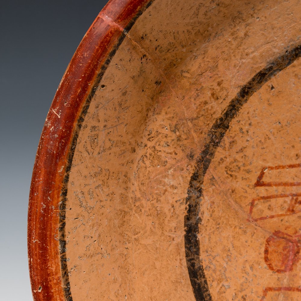 Tripod dish; Maya culture, Honduras-El Salvador, AD 500-800.Polychrome ceramic.It has been - Image 5 of 5