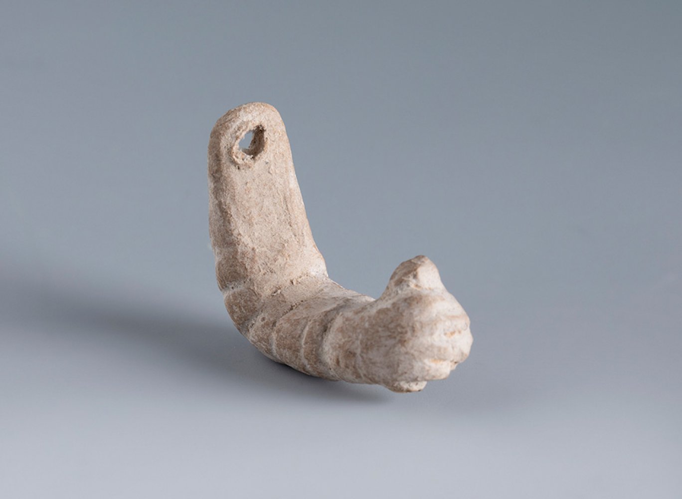 Right arm of an articulated doll. Smyrna, 3rd century BC.Terracotta.Provenance: Smyrna, 1895-1905.