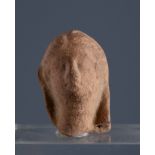 Female head. Smyrna, 3rd century BC.Terracotta.Provenance: Smyrna, 1895-1905. Collection Paul Gaudin