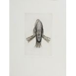 JAUME PLENSA (Barcelona, 1955).Untitled.Etching in aquatint.Hand signed in the lower margin.Size: 22