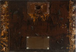 JOAN RIERA FERRARI (Manacor, Mallorca, 1943)."Restoration of Abstract Expressionism. Remains of a