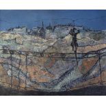 LLUIS CLARAMUNT (Barcelona, 1951 - Zarautz, Gipuzkoa, 2000)."Landscape of Madrid", 1981.Oil on