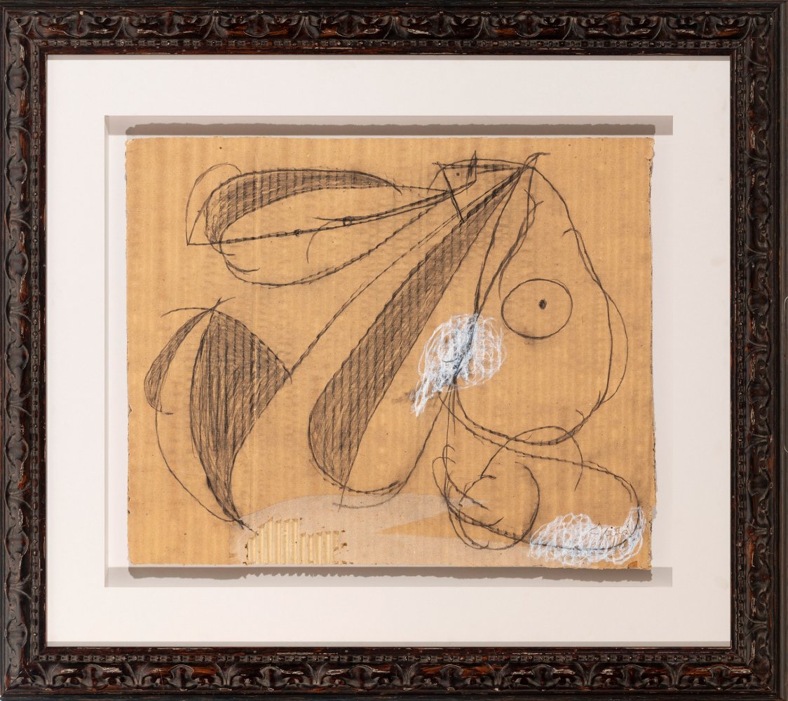 JOAN MIRÓ I FERRÀ (Barcelona, 1893 - Palma de Mallorca, 1983)."Femme", 1979.Crayon, wax and pencil - Image 5 of 7