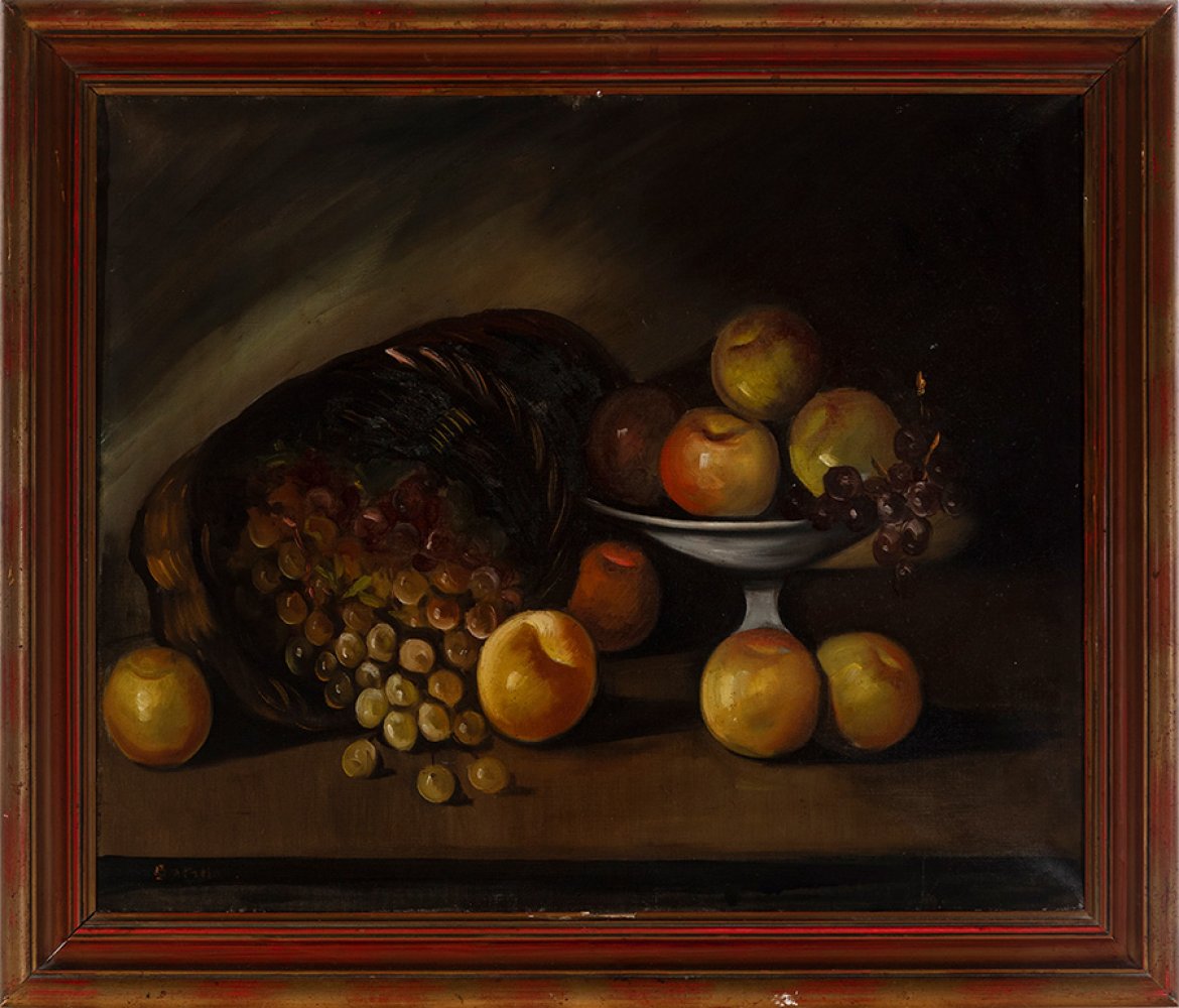 PERE BATALLA XATRUCH (Tarragona, 1893 - 1968)."Still life of fruit".Oil on canvas.Signed in the - Image 3 of 4