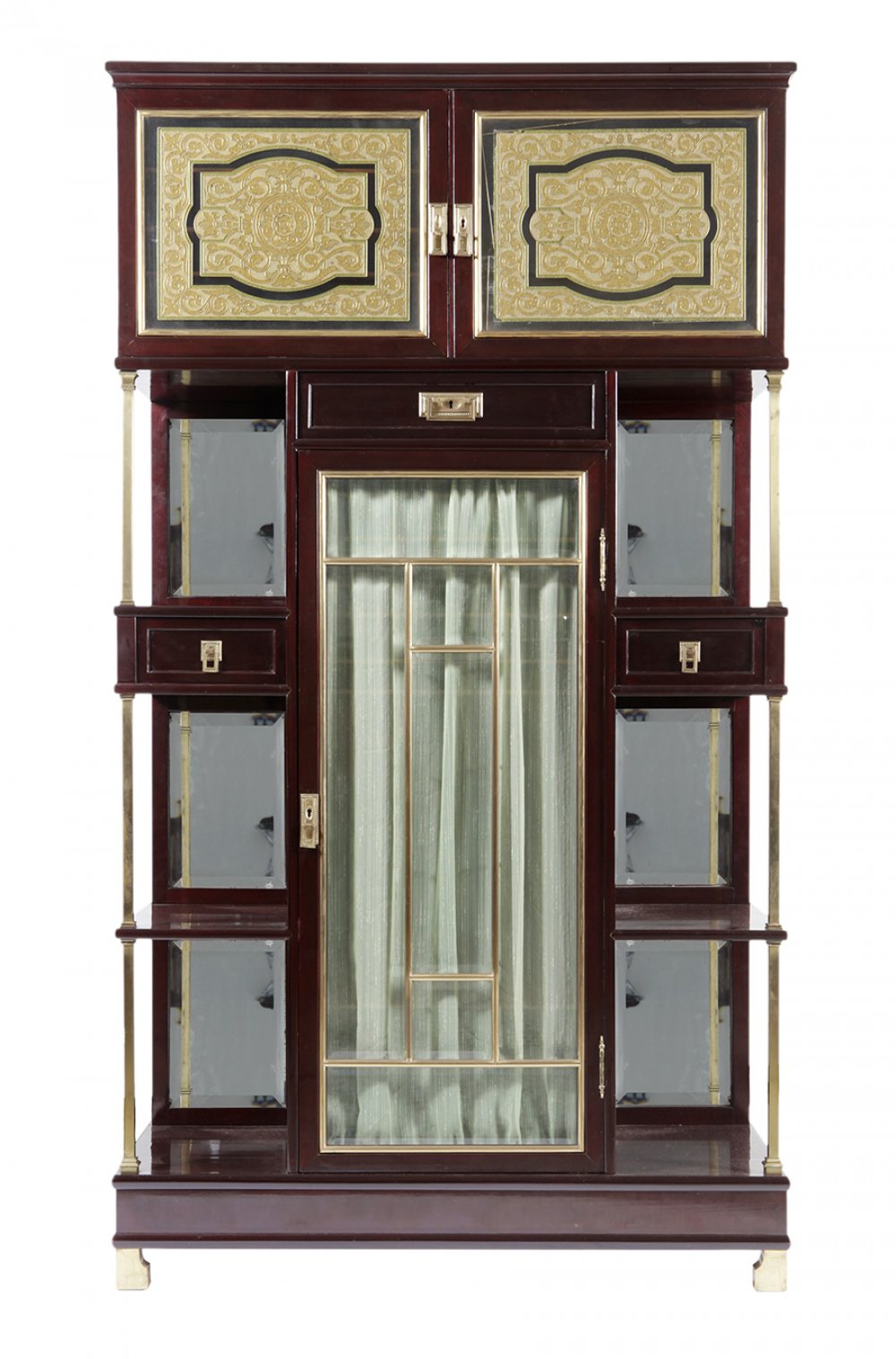 FRANCESC VIDAL JEVELLÍ (Barcelona, 1848 - 1914).Display cabinet, ca. 1900-1910.Mahogany wood and - Image 6 of 6