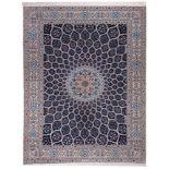 Nain 6La rug; Iran, 20th century.Wool and silk.Presents the artist's signature "Habibian", in the