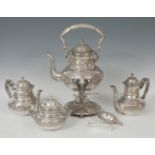 Coffee, tea and Samovar set. S. XX. In silver. With punches J.G. GIROD. and sterling silver