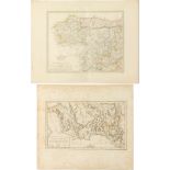 Set of two maps of Spain; England, 19th century.Measures: 41x 46 cm (larger).Lot formed by two