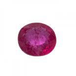 Oval cut ruby, weighing 2.68 carats. Origin Madagascar. GRS certificate.Measurements: 8,45 x 7,82