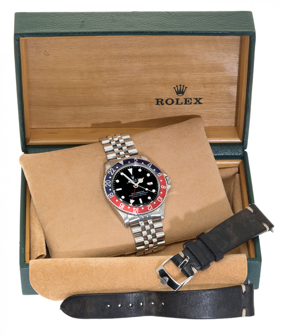 ROLEX GMT Master "Pepsi" watch, year 1969, model 1675 Vintage Sport, Long E, serial no. 2097XXX, for - Image 4 of 4