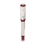 MONTEGRAPPA "MAROSTICA THE GAME OF CHESS" FOUNTAIN PEN.Maroon and silver resin barrel.Limited