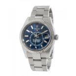 ROLEX Sky-Dweller watch, ref. 326934, for men/Unisex. In steel and white gold. Circular case with