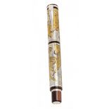 MONTEGRAPPA FOUNTAIN PEN "ANIMALIA PARK FOR PEACE FOUNDATION, 2000".Limited edition 0847/1100.Two-