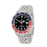 ROLEX GMT Master "Pepsi" watch, year 1969, model 1675 Vintage Sport, Long E, serial no. 2097XXX, for