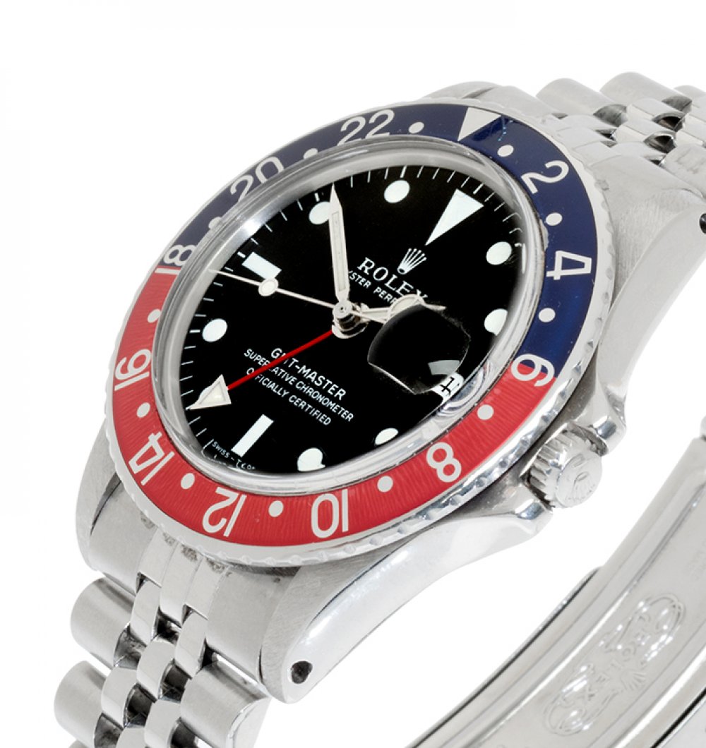 ROLEX GMT Master "Pepsi" watch, year 1969, model 1675 Vintage Sport, Long E, serial no. 2097XXX, for - Image 2 of 4