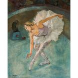 CELSO LAGAR ARROYO (Ciudad Rodrigo, León, 1891 - Seville, 1966)."Dancer", 1928.Oil on canvas.