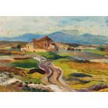 MENCHU GAL (Irun, 1918 - 2008)."Landscape".Oil on canvas.Provenance: Lorenart Gallery.Signed in