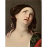 Italian School of the 18th century, following models of GUIDO RENI."Lucretia Dying".Oil on canvas.