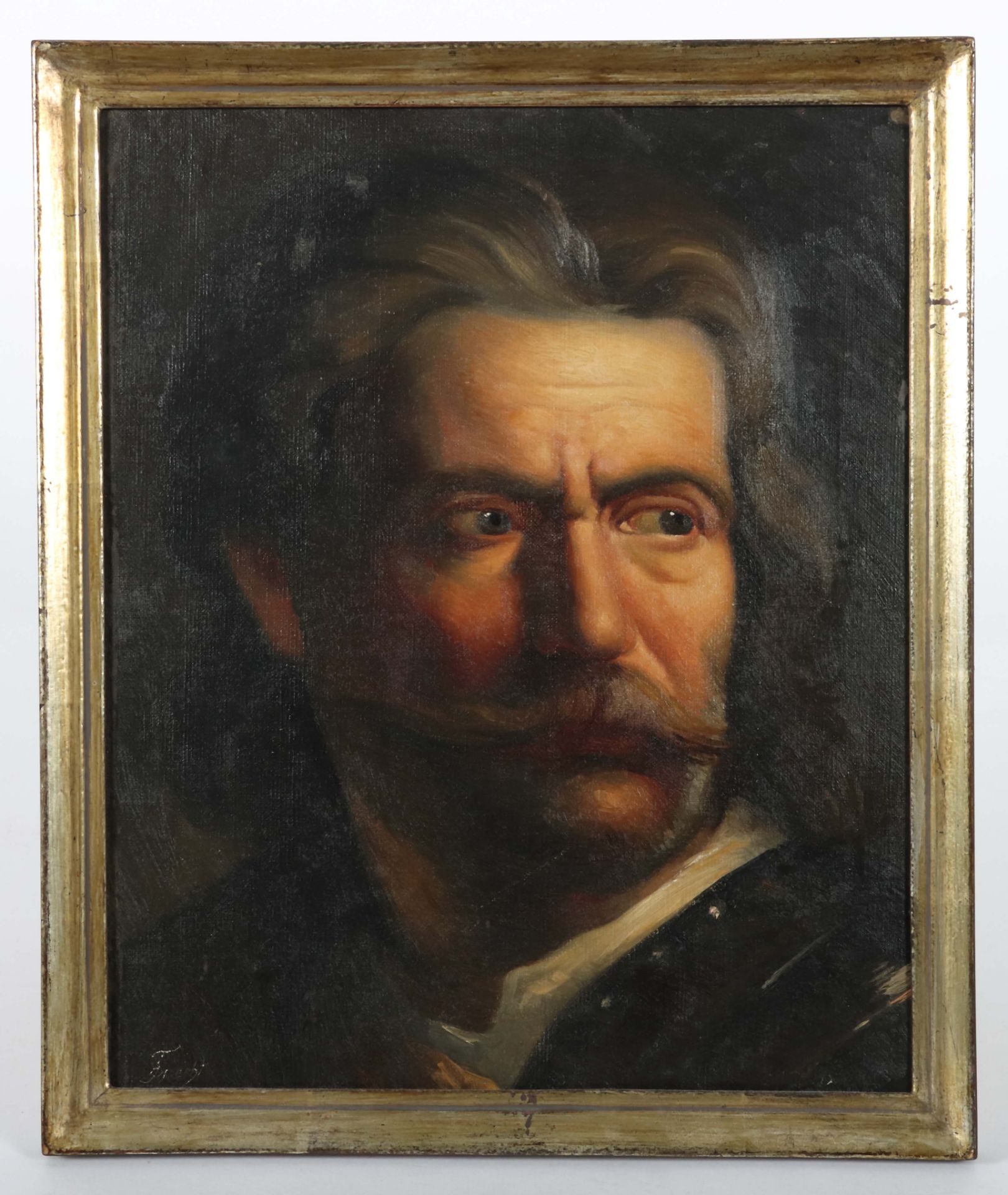 Portraitmaler des 19. Jh. "Bärtiger - Bild 2 aus 3