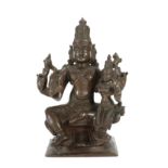 Vishnu mit Lakshmi Indien, 2. Hälfte