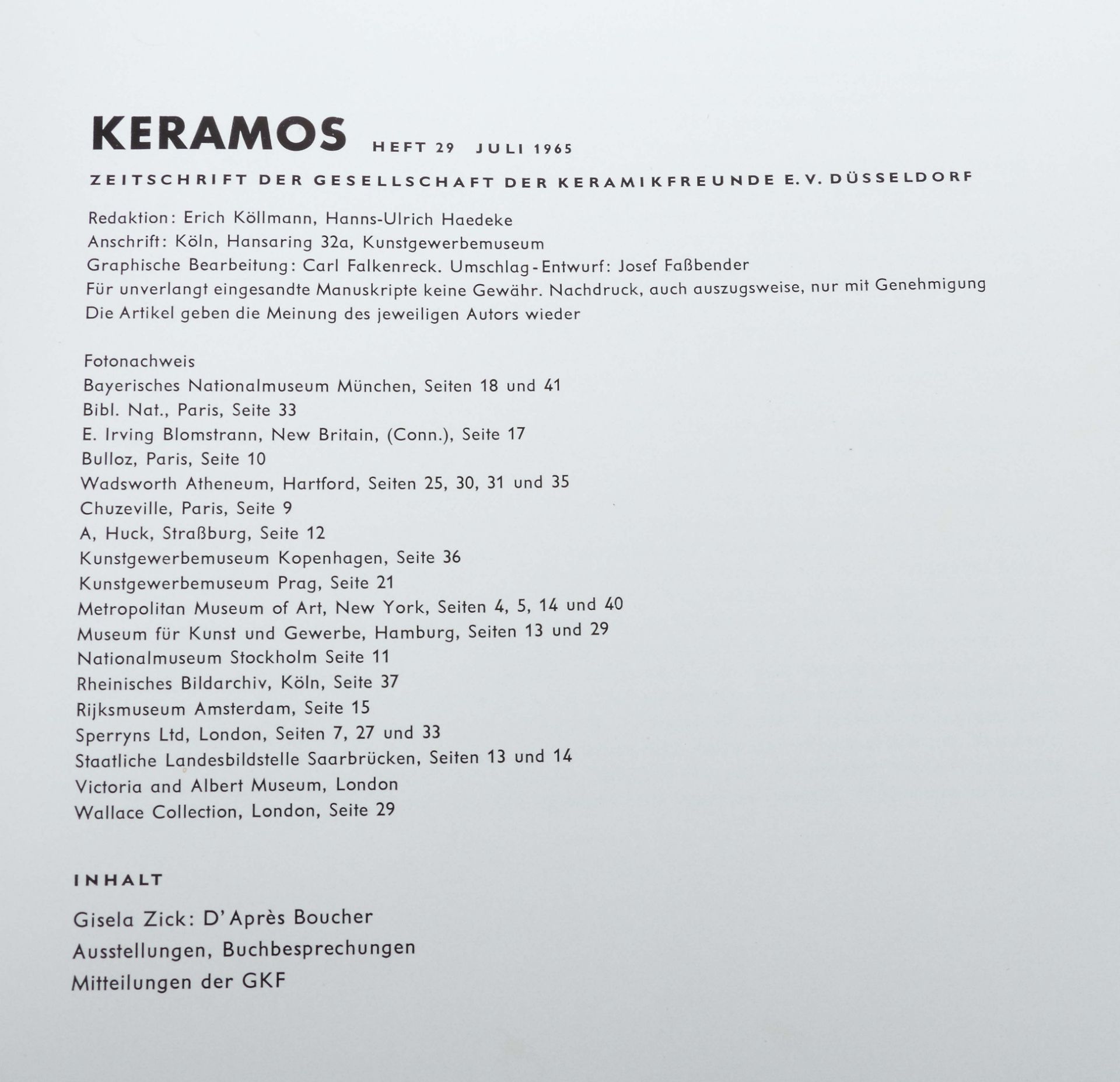 Keramos | Zeitschrift der Gesellschaft - Bild 3 aus 3