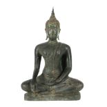 Buddhafigur Burma, antik, Bronze,